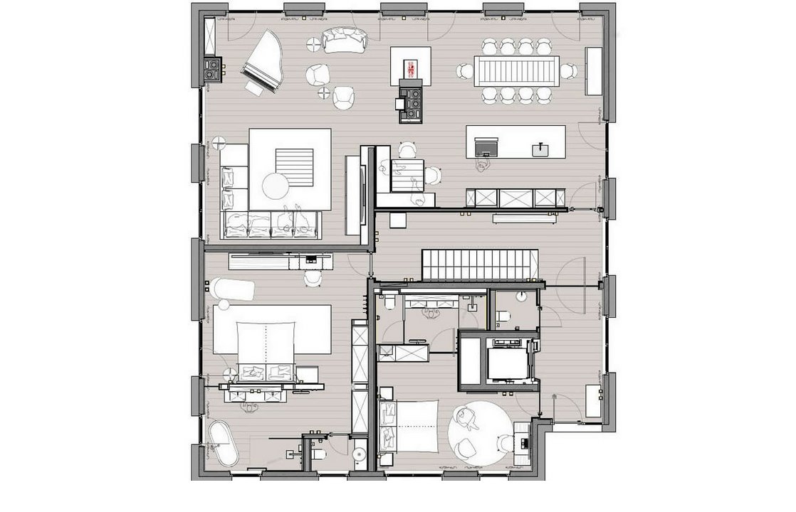 Großzügige Raumaufteilung der Severin*s – The Alpine Retreat Residence